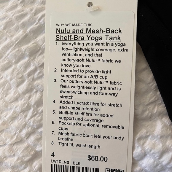 NWT Lululemon align sold out Mesh Back Yoga Tank - Picture 8 of 8